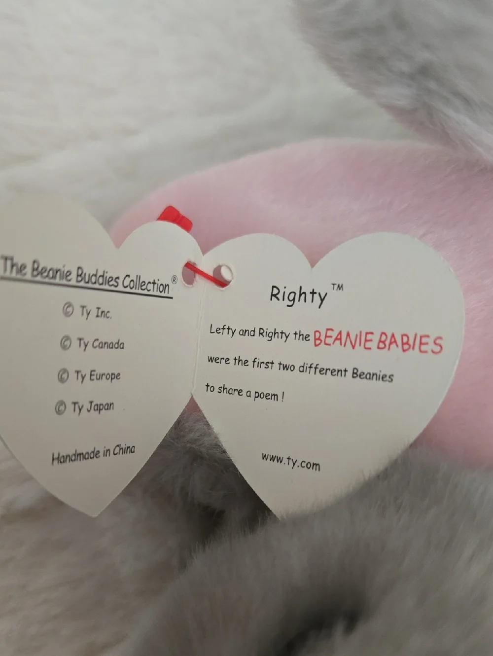 Righty Beanie Baby